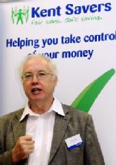 Credit: John Fowler speaking at the launch of Kent Savers in Dover last week  DOPM150710  LOANSHARKS-2
